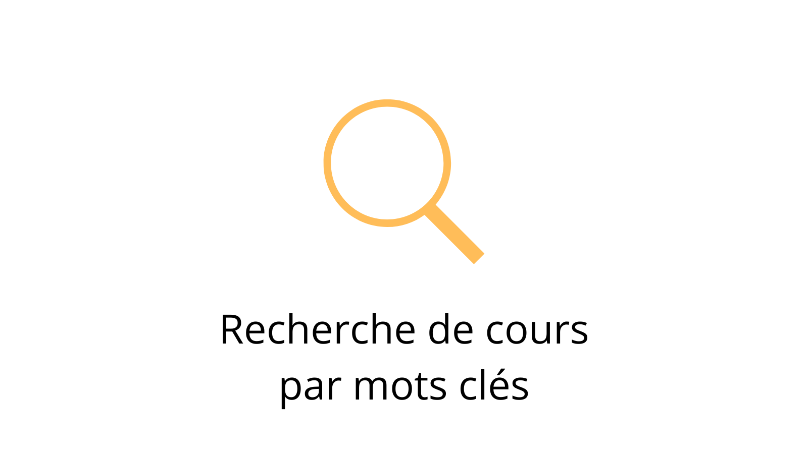 Icône rouge représentant une loupe, symbolisant la recherche et l’exploration.
