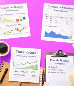 Outils pédagogiques essentiels pour la formation trading : track record, calculateur de position et ressources PDF